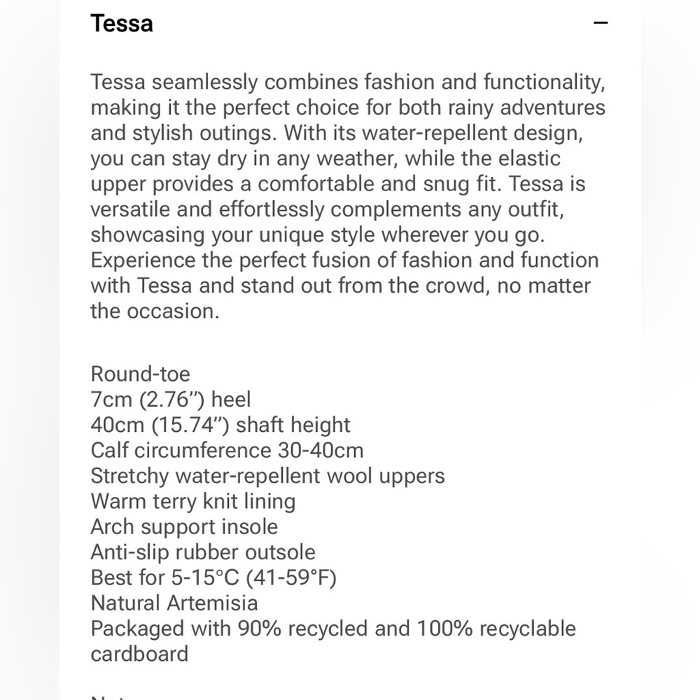 VIVAIA Tessa Pro Boots Knee High Water Repellent Wool Pro 38.5 Gray - Picture 12 of 14